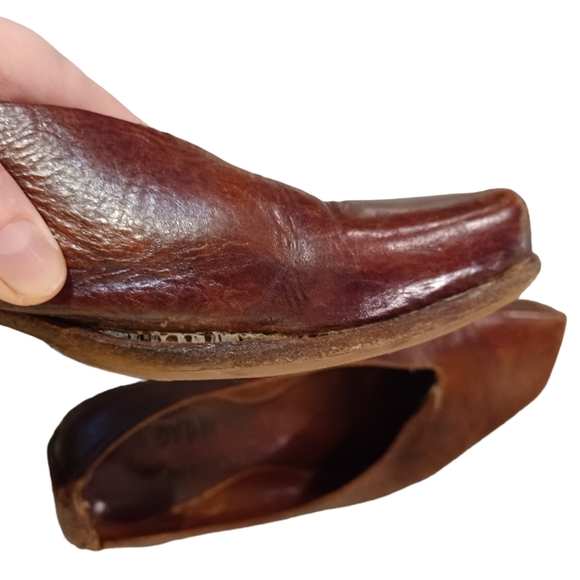 Cydwoq Vintage Asymmetrical Unique Leather Handmade Fairycore Witchcore 36 FLAW - Picture 11 of 16